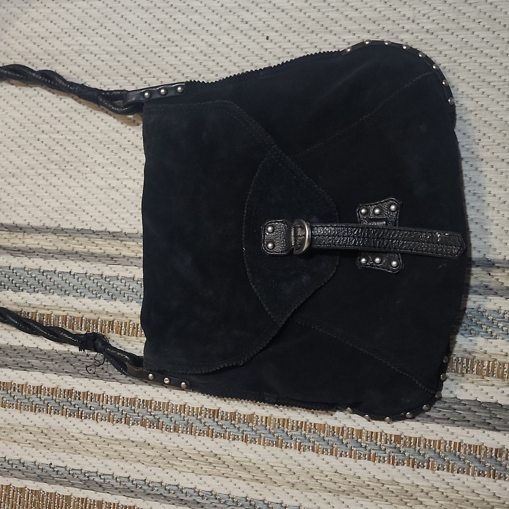 Black SUEDE Lucky BRAND BAG